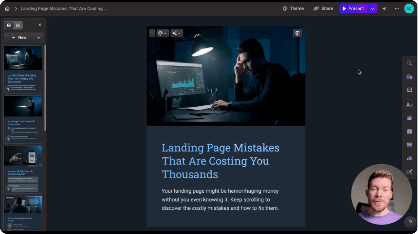 Create engaging social media carousels with Gamma